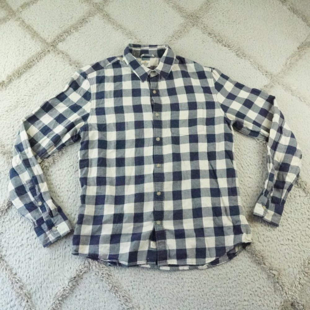 Marine Layer Button Down Shirt Mens Adult Medium Plaid Muti Color